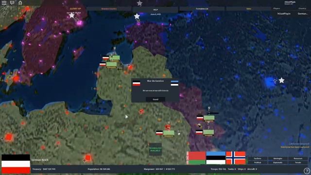 Forming the Greater German Reich! (Roblox - Rise of Nations Unofficial Formable) смотреть онлайн