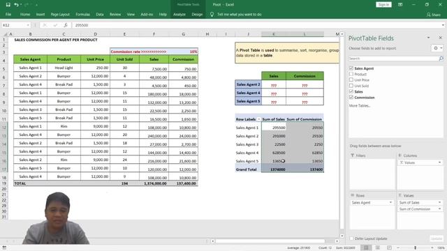 How to use Pivot Table (in Tagalog) смотреть онлайн