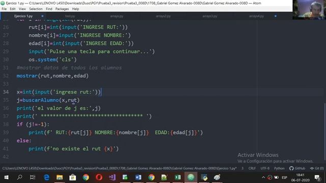 Python# Desafio Array смотреть онлайн