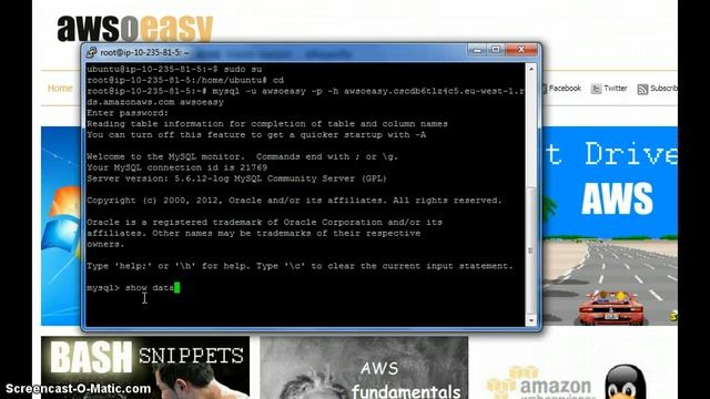 RDS: resetting wordpress password from MySQL command line смотреть онлайн