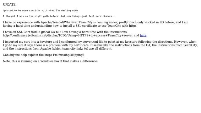 DevOps & SysAdmins: Install and configure SSL with TeamCity using cert generated from a global CA смотреть онлайн