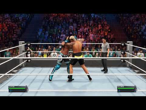 WWE2K23 AJ Styles vs Solo Sikoa смотреть онлайн
