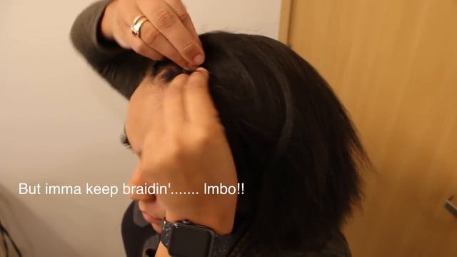DIY Ghana/Feed in braids on YOURSELF? смотреть онлайн