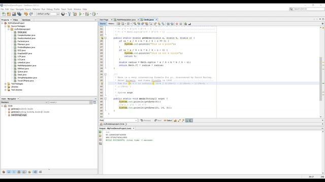 Java | Netbeans | Maths | Calcuate the Value of Pi Programmatically смотреть онлайн