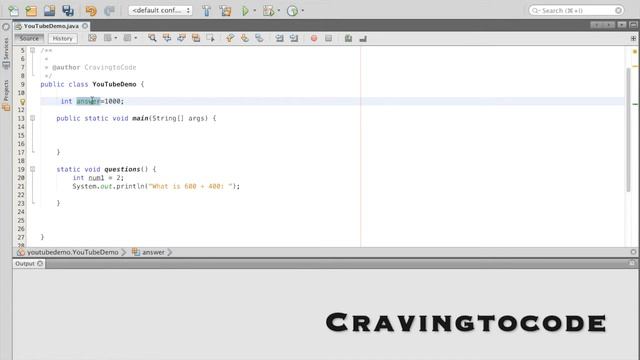 Variable Scope | Java Tutorial 4.1 смотреть онлайн