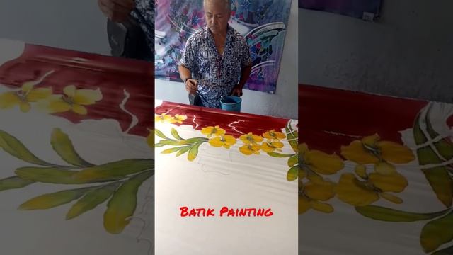 Painting a Batik Design on Silk смотреть онлайн