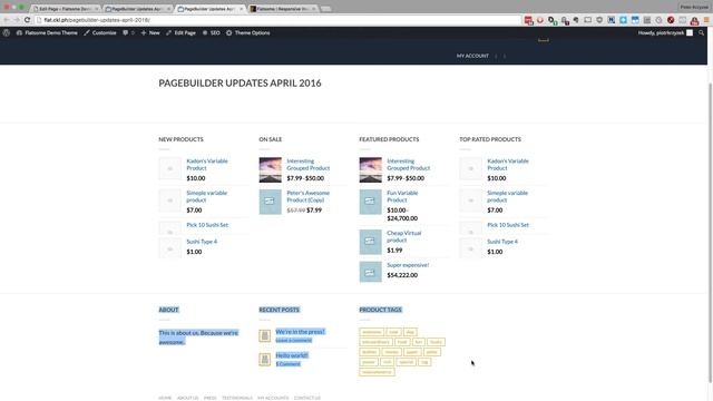 Flatsome & Flatsome Page Builder Updates April 2016 смотреть онлайн