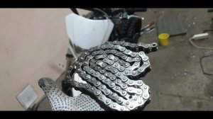 Как почистить от ржавчины мотоциклетную цепь