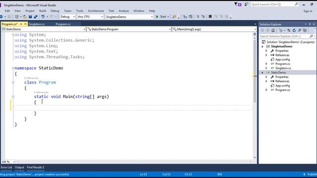 Static Class vs Singleton in arabic смотреть онлайн