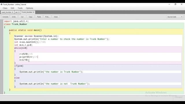 Trunk number in java using BlueJ (With Code) смотреть онлайн