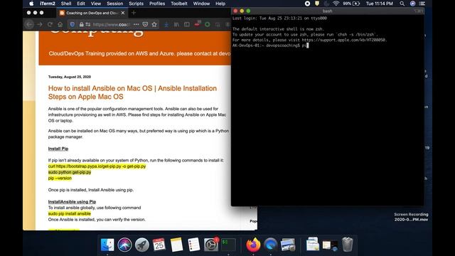 How to install Ansible on Mac OS | Setup Ansible on Mac OS | Ansible Installation on Mac OS смотреть онлайн