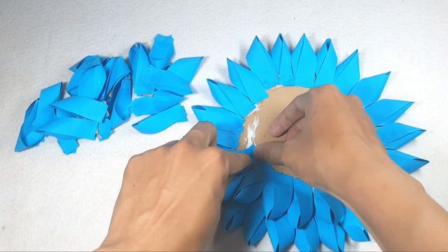 Beautiful Paper Flower Wall Hanging / Paper Craft For Home Decoration /Sunflower Wall hanging /DIY смотреть онлайн