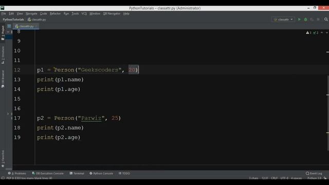 Python Class Attributes VS Instance Attributes смотреть онлайн