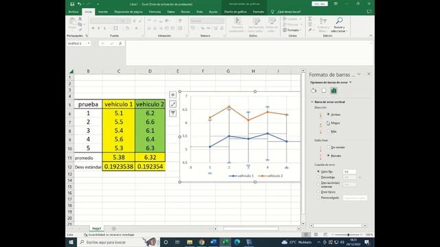 ? EXCEL !! Grafico con BARRAS de ERROR. [FÁCIL] смотреть онлайн
