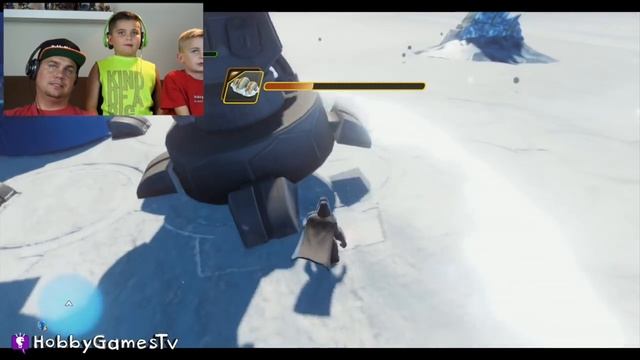 Disney Infinity 3 0 Star Wars Hoth 17 Luke ATAT Fight HobbyGamesTV смотреть онлайн