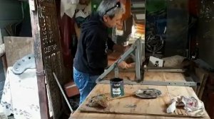 Раскладной, Стул -  Стремянка. из Метала и Дерева.