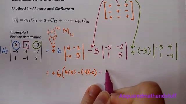 Determinant of a 3x3 Matrix - Minors and Cofactors смотреть онлайн