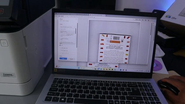 How to Connect Canon i- Senseys MF651CW Laser Printer To WIFI Network and To Laptop and Print смотреть онлайн