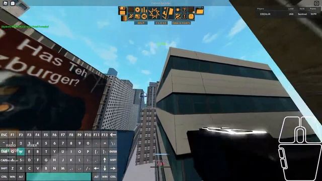 Roblox Parkour: Using grappler + Keystrokes смотреть онлайн