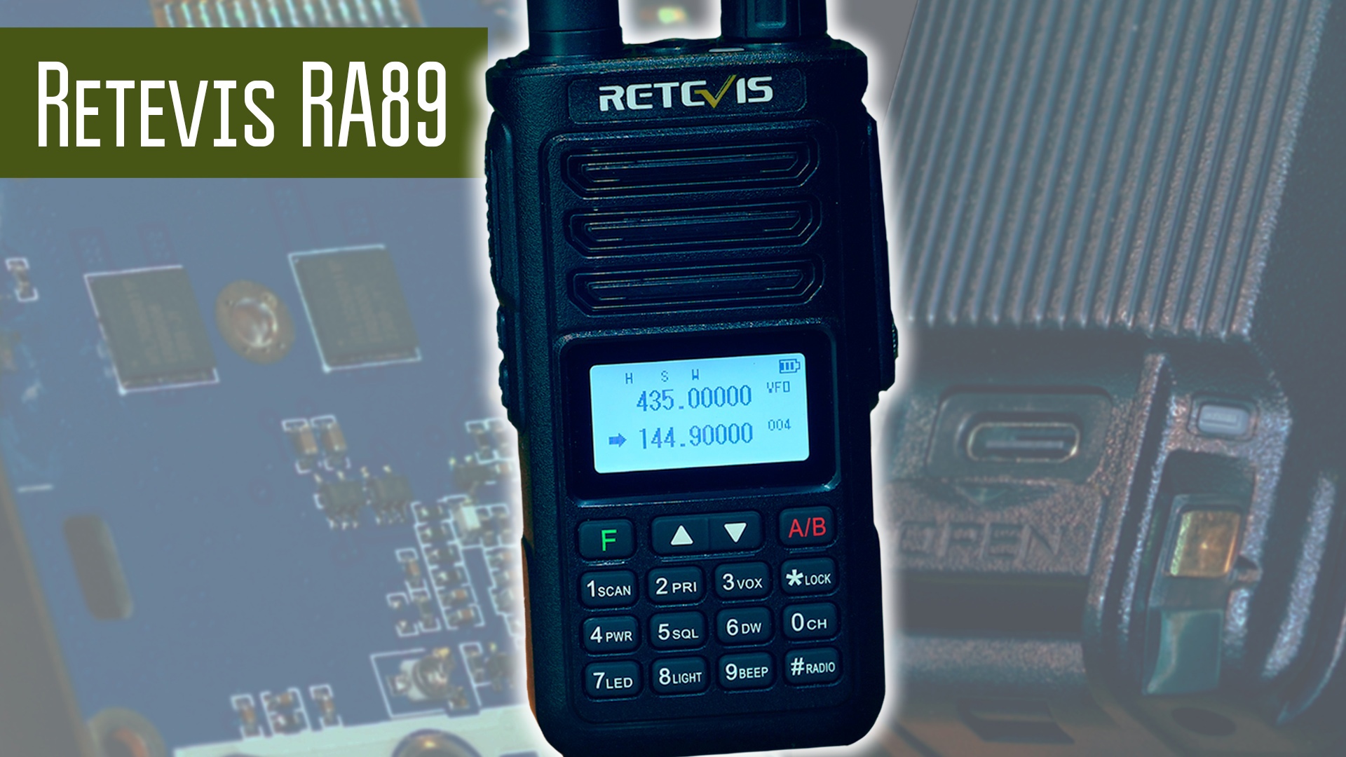 Retevis RA89 двухдиапазонная радиостанция. Подробный обзор. смотреть онлайн