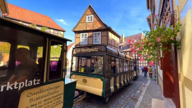 Quedlinburg, Germany walking tour 4K 60fps - Most beautiful medieval town in Germany смотреть онлайн