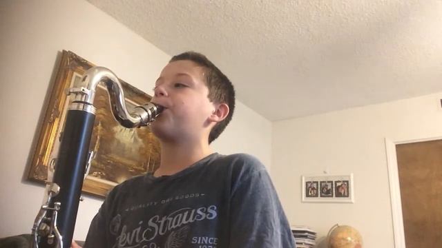 Bass clarinet Jurassic Park Theme Song!!! смотреть онлайн
