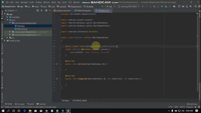 how to create SQLite database in android studio step by step part 1 смотреть онлайн