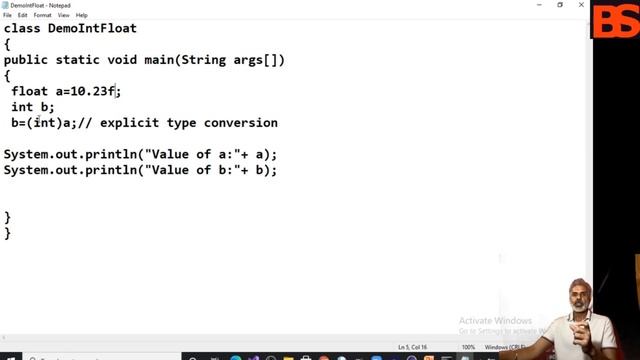 Type Conversion and casting in java смотреть онлайн