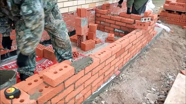 Как сделать крыльцо для дома из кирпича. How to make a porch. смотреть онлайн