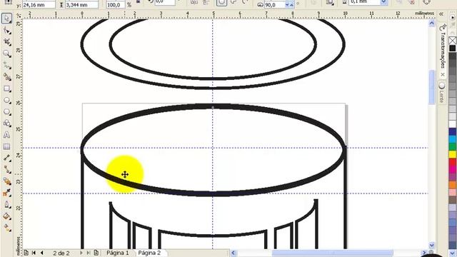 CorelDraw X6 - avançado - 0001 - perspectiva - parte 1 смотреть онлайн