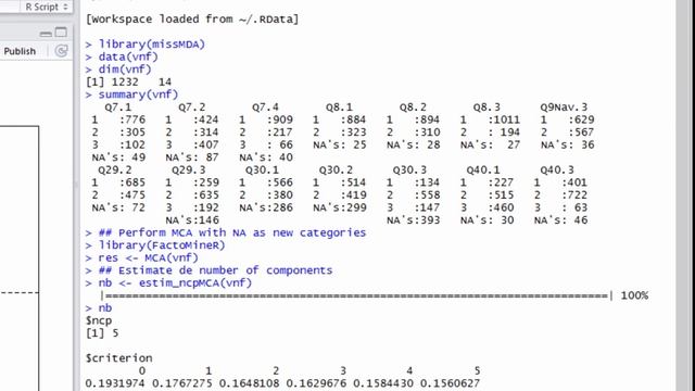 Handling missing values in MCA смотреть онлайн