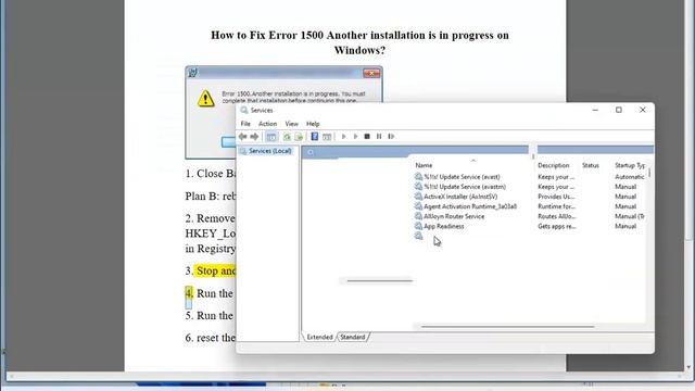 Fix Error 1500 Another installation is in progress on Windows смотреть онлайн