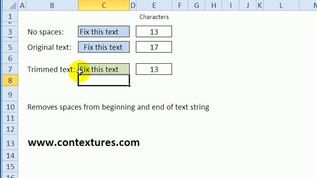 Remove Spaces With Excel TRIM Function смотреть онлайн