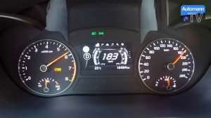 2017 KIA Optima GT (245hp) - 0-200 km/h acceleration (60FPS)