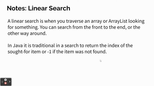 Day52 Notes, common errors, Linear Search, ArrayLists in custom classes 1-12-22 смотреть онлайн