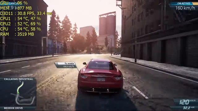 Need for Speed Most Wanted on Intel HD Graphics 530 Intel Pentium G4500 смотреть онлайн