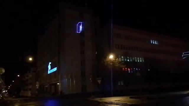 Лазерная реклама Белтелекома в Бресте смотреть онлайн