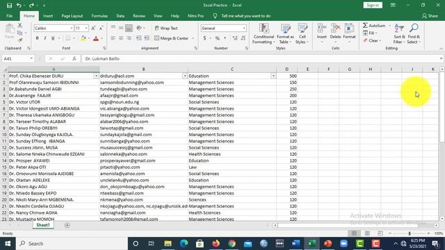 EDA842 Lesson 7 Video: Understanding MS Excel Environment to perform Basic Tasks смотреть онлайн