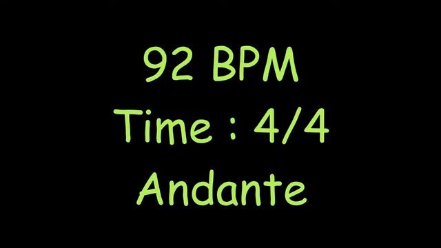 92 BPM Metronome Click Track on 4/4 смотреть онлайн