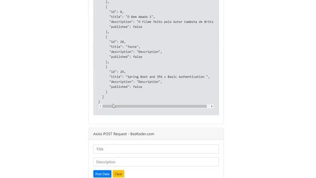 Consumindo API Spring Boot, Spring Data JPA, Auth Basic - Front-end Bootstrap 5 Jquery/Axios смотреть онлайн