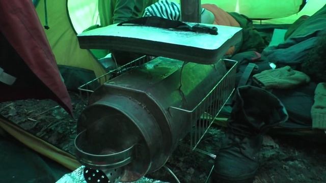 Самодельная модульная палатка Первый опыт зимней ночевки смотреть онлайн