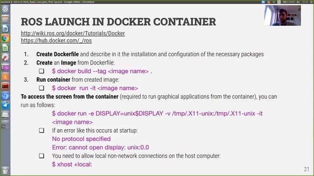 Lecture 8. Intro to ROS, basic concepts, first launch смотреть онлайн