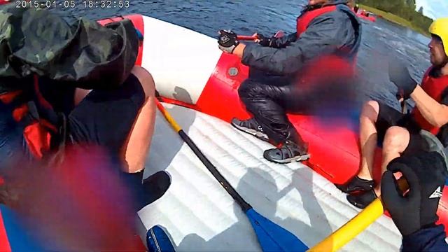 РАФТИНГ ПАДЕНИЯ В ВОДУ, ШУЙСКИЕ ПЕРЕКАТЫ, КАРЕЛИЯ