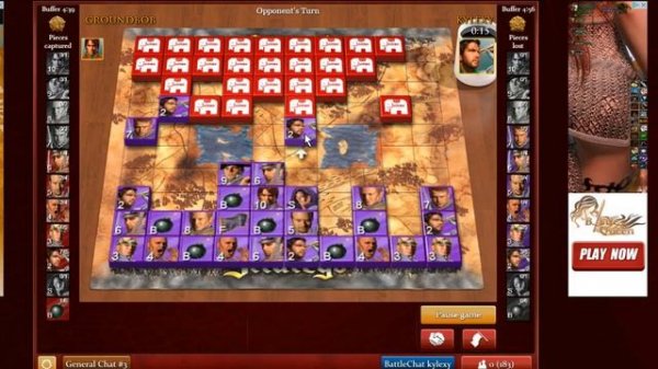 Stratego gameplay & commentary. Full ranked game (Stratego with Bob)