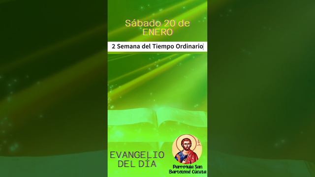 #EvangelioDiario 🔺 Sábado 20 de Enero del 2024. ~ | Parroquia San Bartolomé Cúcuta смотреть онлайн