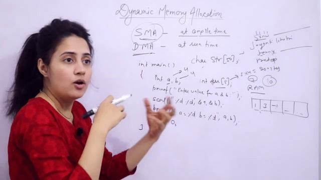 C_132 Introduction to Dynamic Memory Allocation in C | SMA vs DMA смотреть онлайн