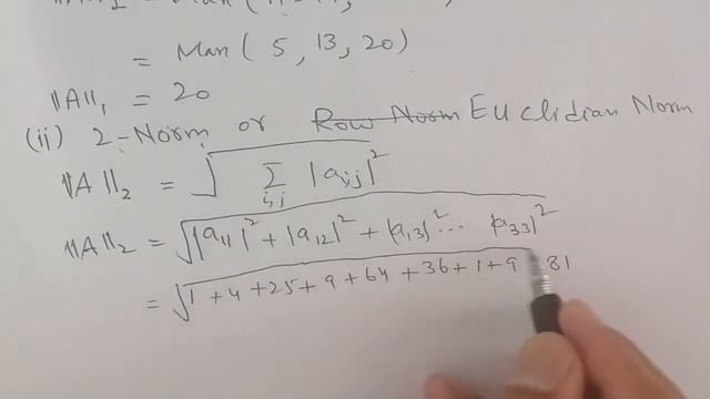 Norm/one norm/2 norm/ infinity norm/Condition number/lecture 5 смотреть онлайн