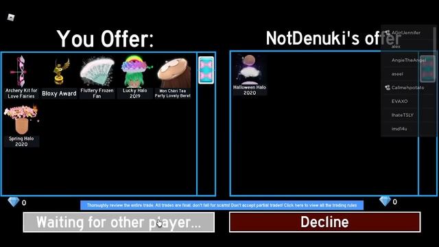 Trading in a rich royale high server + getting 11 halos (Royale High Roblox) смотреть онлайн