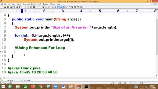Java Command Line Arguments смотреть онлайн