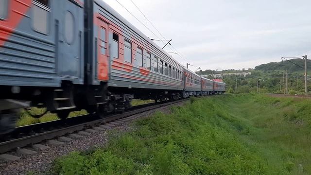 Электровоз ЭП1-314 с пассажирским поездом №213Э Тихоокеанская – Хабаровск. смотреть онлайн